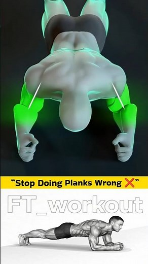 How to do perfect plank with this video 💯🔥 ! #fitness #homeworkout #plank #trending ..