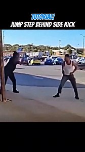 Jump Step Behind Side Kick Tutorial . #fyp #Taekwondo #martialarts | Nate Smith