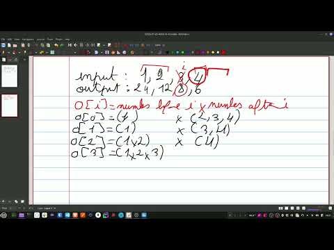 LeetCode #238 – Product of Array Except Self