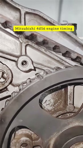 Mitsubishi 4d56 engine timing marks #how to fix engine timing mark Mitsubishi 4d56 #easy
