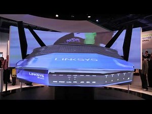 Routeur Linksys WRT1900ac - Mise en scène CES 2014 (Consumer Electronic Show)