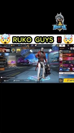 RUKO GUYS !! #shortsfeed #freefire