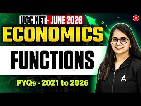 UGC NET Economics | UGC NET Economics Functions MCQs By Shivani Sharma