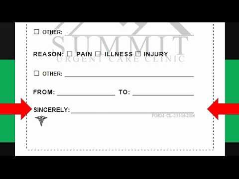 Elements of the Free Doctor's Note