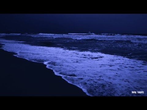 Relaxing Music with Ocean Wave Sounds at Night – Stress Relief, Meditation & Better Sleep