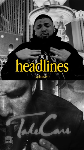 Lagundo Sandoval | CODA on Instagram: "headlines – drake (ASL cover) Shot in front of the Venetian fountains on the Las Vegas Strip 🏙️, this visual take on one of Drake’s most iconic tracks brings lyrical flow into raw ASL expression. 🧠 Bar-heavy classic, visually translated 📍 Location match for the energy- strip lights, night motion and that Vegas confidence 🙌🏽 For my Deaf & hearing fam both, ASL can move just like flow does Drake dropped this during Take Care era when his pen was hungry, 