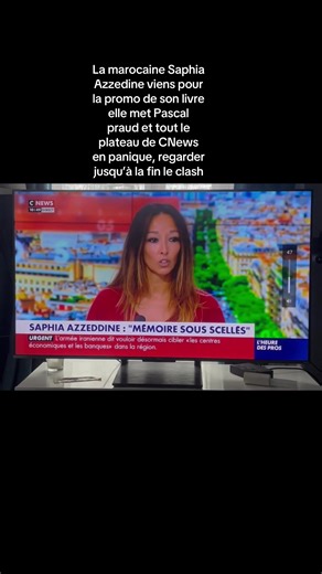 Clash entre Saphia Azzeddine et Pascal Praud en direct