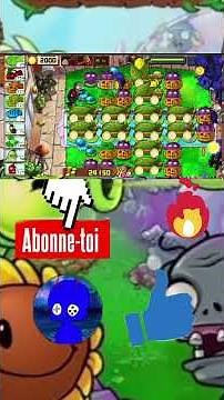 PVZ DERNIER RAMPART SANS FIN ! [GAMEPLAY SHORT FR] #pvzgameplay #gaming #shortvideo