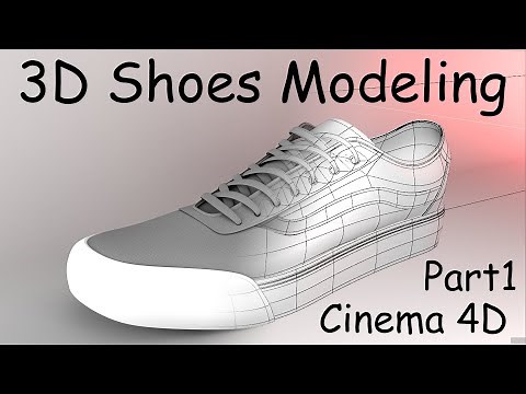 3D Shoes VANS MODELING | Detailed | Cinema 4D | Part 1 | Modeling Sole