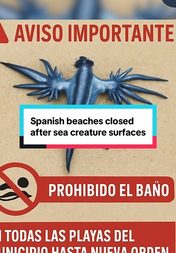 🚨🐉 Beaches Closed in Spain Authorities have shut down 7 miles of Costa Blanca coastline after sightings of the Glaucus atlanticus, known as the Blue Dragon. It may look cute but don’t be fooled — this sea slug steals venom from creatures like the Portuguese man o’ war and delivers a sting that can cause painful burns, nausea, and severe reactions. #itvnews #spain #holidays