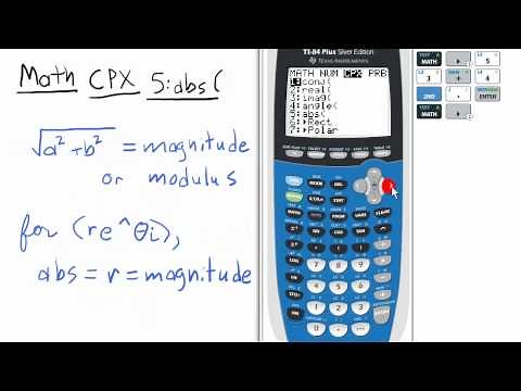 Magnitude or Modulus of a Complex Number TI 84 Calculator