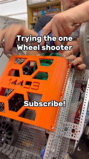One wheel shooter testing! 💪 #decode #firstrobotics #ftc #3dprinting #roboticscompetition #robotics