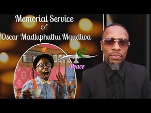 The Memorial Service Of Oscar Madluphuthu Is Currently Underway In Newtown Johannesburg