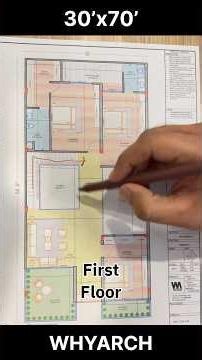 How we design this 30' X 70' House |#shorts #whyarch #architecture #homedesign