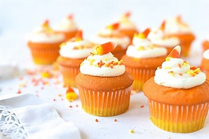 Candy Corn Cupcakes