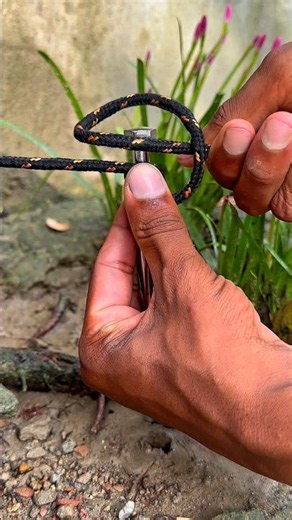 How to Tie a Strong Slip Knot on a Hook | Easy Rope Knot Tutorial #survival #knot #knotart