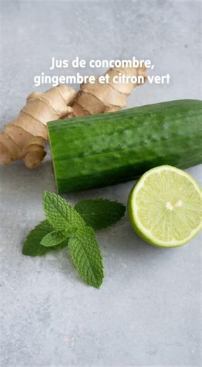 Cette boisson au concombre, gingembre et citron vert purifie, hydrate et redonne toute votre énergie | Astuces Recettes Trucs