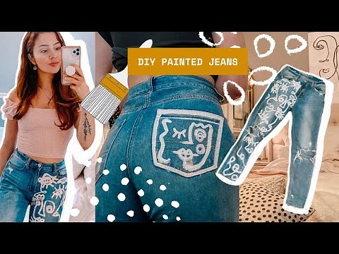 DIY Painted Jeans Tutorial!