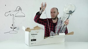Lamp IKEA RANARP I will show a video review of the lamp and how to assemble the lamp for a couple of minutes RANARP