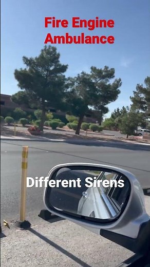 The Difference in Siren Sounds. FIRE ENGINE vs. AMBULANCE