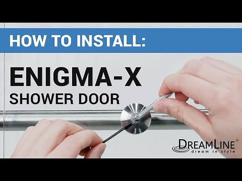 How To Install a Sliding Glass Shower Door Tutorial | DreamLine Enigma-X Shower Door