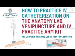 Practicing IV Catheterization w/ the Anatomy Lab Venipuncture & IV Practice Arm Kit & Simulation Arm