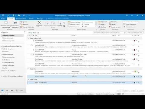 Outlook 2016 : Gestion des catégories