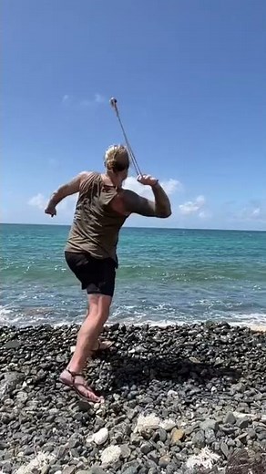 Stone Sling Practice Island Style