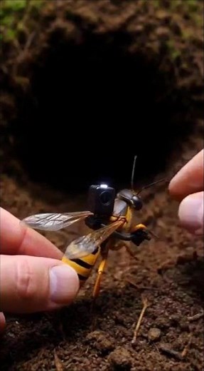 POV: A Wasp Enter A Massive Underground Wasp Net