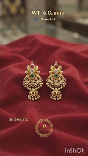Traditional gold earrings collection 22karat Hallmarked. gold earrings designs 22karat hallmarked.