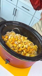 Easy Slow Cooker Pasta! Shauna M makes a French onion soup inspired dinner! | Family Style Cooking