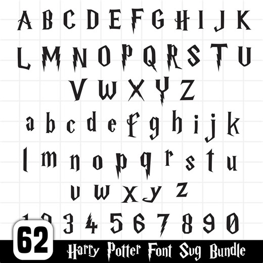 Potter Font Svg, Wizard Font Svg, Magic Wizard Svg, Halloween Font Svg, Wizard Font, Potter Alphabet Svg, Cut Files for Cricut, Silhouette - Etsy Canada