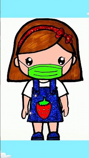 Dibujo lindo de una Chica 😍 ¿Cómo dibujar una chica kawaii? - Dibujos fáciles