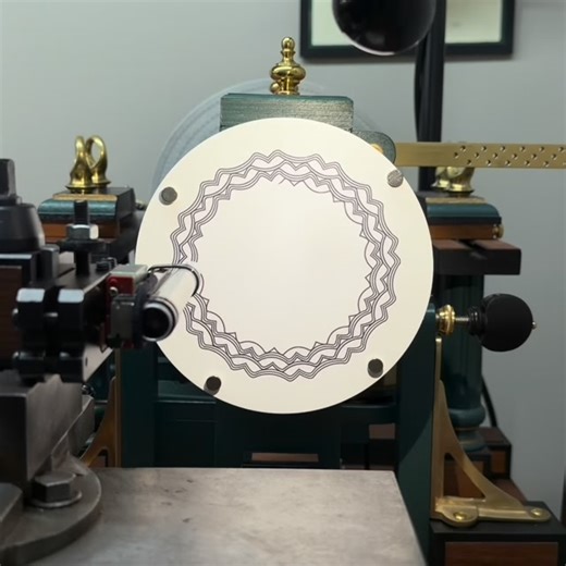 30 minutes of rose engine pattern development in 90 seconds. #roseengine #roseenginelathe #ornamentalturning #complexturning #lathe #pattern #design #paperchuck #phasing #stepover #drawing #sharpie #workshop #sahamann | Spencer Hamann