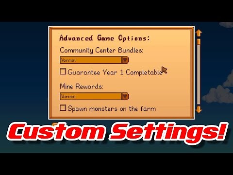 Complete Guide to Stardew Valley 1.5 Advanced Settings