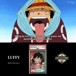 Onepiece TCG OP01-003 Luffy Leader Alt Art Market Price $2,500 Featuring Luffy Zoro & Chopper in Alabasta Heat Anime Episode 102 #onepiecetcg #onepieceanime #onepiece | Collectors Hideout