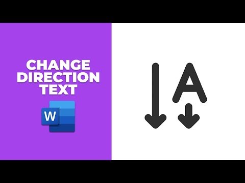How to change the direction of text in Microsoft Word