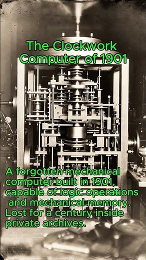 The Clockwork Computer of 1901 #forgotten #history #technology #archives