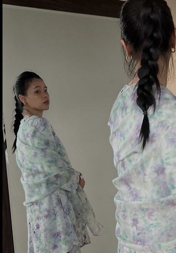 Styling Elnara Kurung Pahang with Selendang for Raya