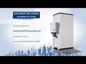 KSTAR C&I All-in-one ESS Solution KAC50DP-BC100DE Installation Video