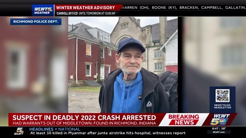 Suspect wanted for 2022 deadly Middletown crash arrested in Indiana