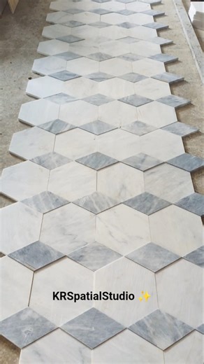 White & Grey Marble Pattern ✨ KRSpatialStudio #interiorarchitecture #interiordesign