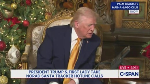 🚨WATCH: Trump takes Santa tracker hotline call from child who wants a pinball machine for Christmas TRUMP: "Pinball machine, that is great. You know Elton John? He did Pinball Wizard. We’ll have to send you a copy of Pinball Wizard." | The Daily Caller
