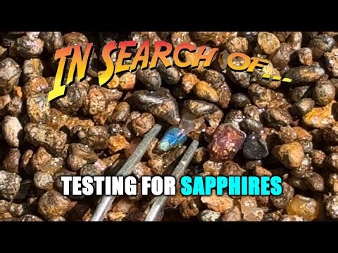 Sapphire layer testing: An experiment in finding where to dig.