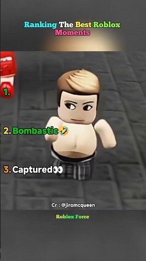 Ranking roblox best funniest moments | Roblox Force #shorts #roblox