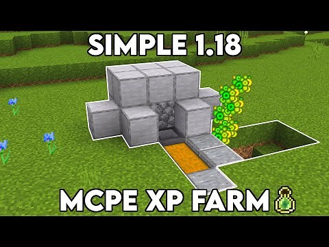 Super Simple 1.18 XP Farm For Minecraft Bedrock 2022
