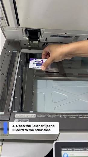 How to Copy an ID Card on Ricoh Photocopier Machine