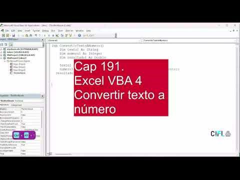 Cap191. Transforma Texto en Números con Excel VBA: Convierte Datos con CInt y CDbl 🔄🔢