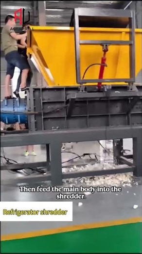 Powerful Industrial Shredding Machine for Heavy Materials #recyclingmachine