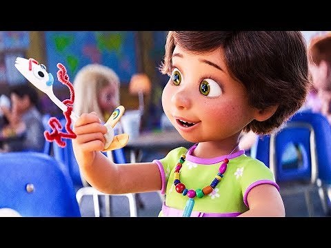 Toy Story 4 (2019) - Bonnie Makes Forky - Forky Is Born Scene HD Movie Clip